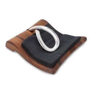 Nambe Silver and Wood napkins holder